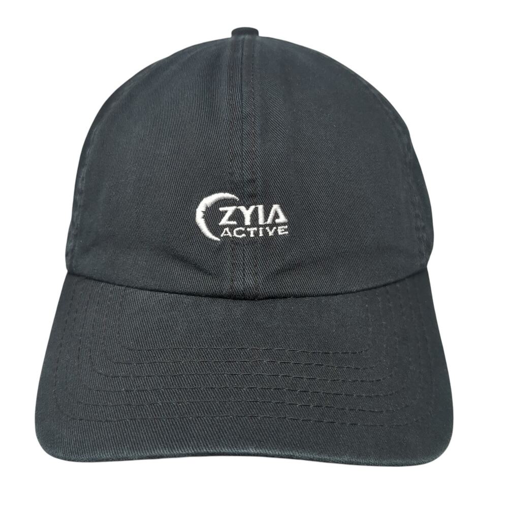 Zyia Active Est. 2017 Slideback Baseball Cap Black OS Adjustable Embroidered